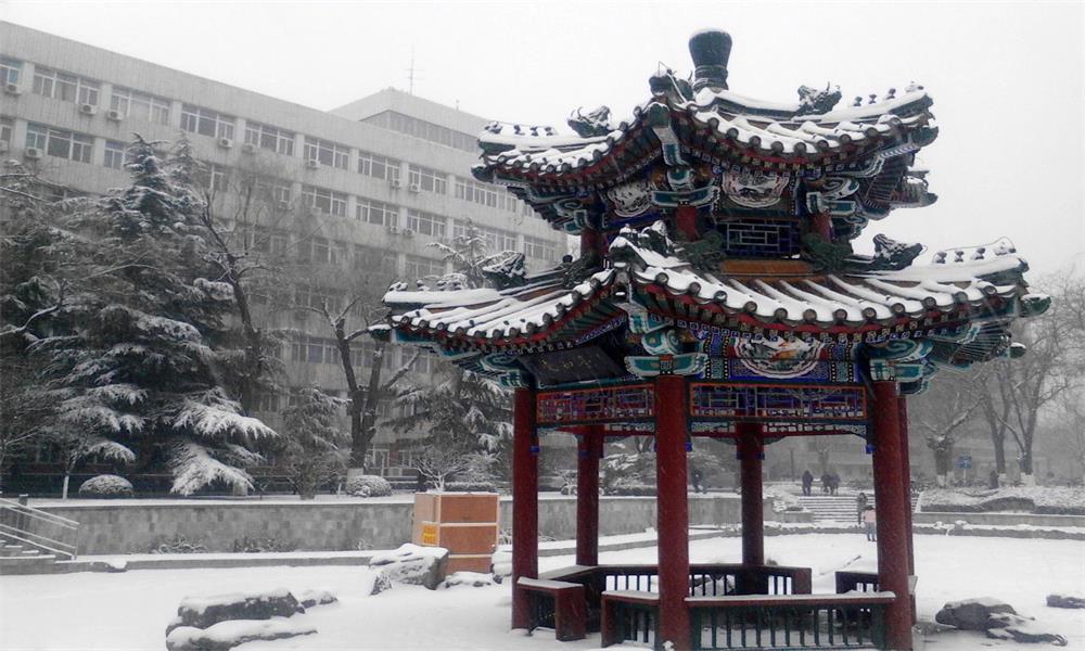 北京交大雪景