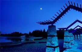 夜晚的东北农业大学
