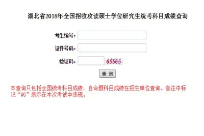 2018湖北大学在职研究生（非全日制）成绩查询时间及入口