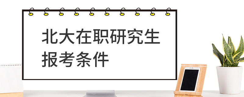北大在職研究生報考條件