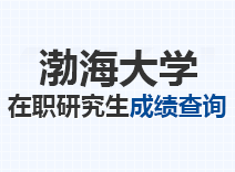 2023年渤海大学在职研究生成绩查询