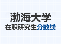 2023年渤海大学在职研究生分数线