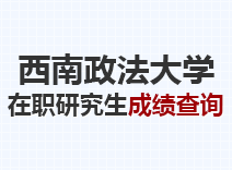 2023年西南政法大学在职研究生成绩查询