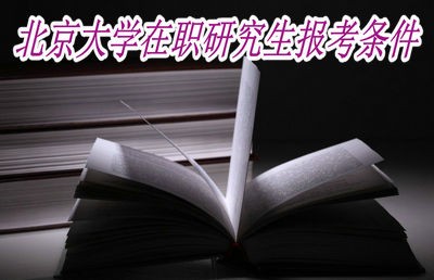 北京大学在职研究生的报考条件是什么？