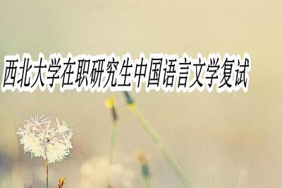 西北大学在职研究生中国语言文学专业有复试吗？