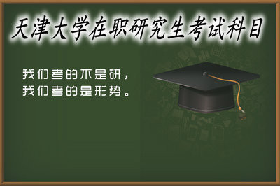 天津大学在职研究生的考试科目多不多？