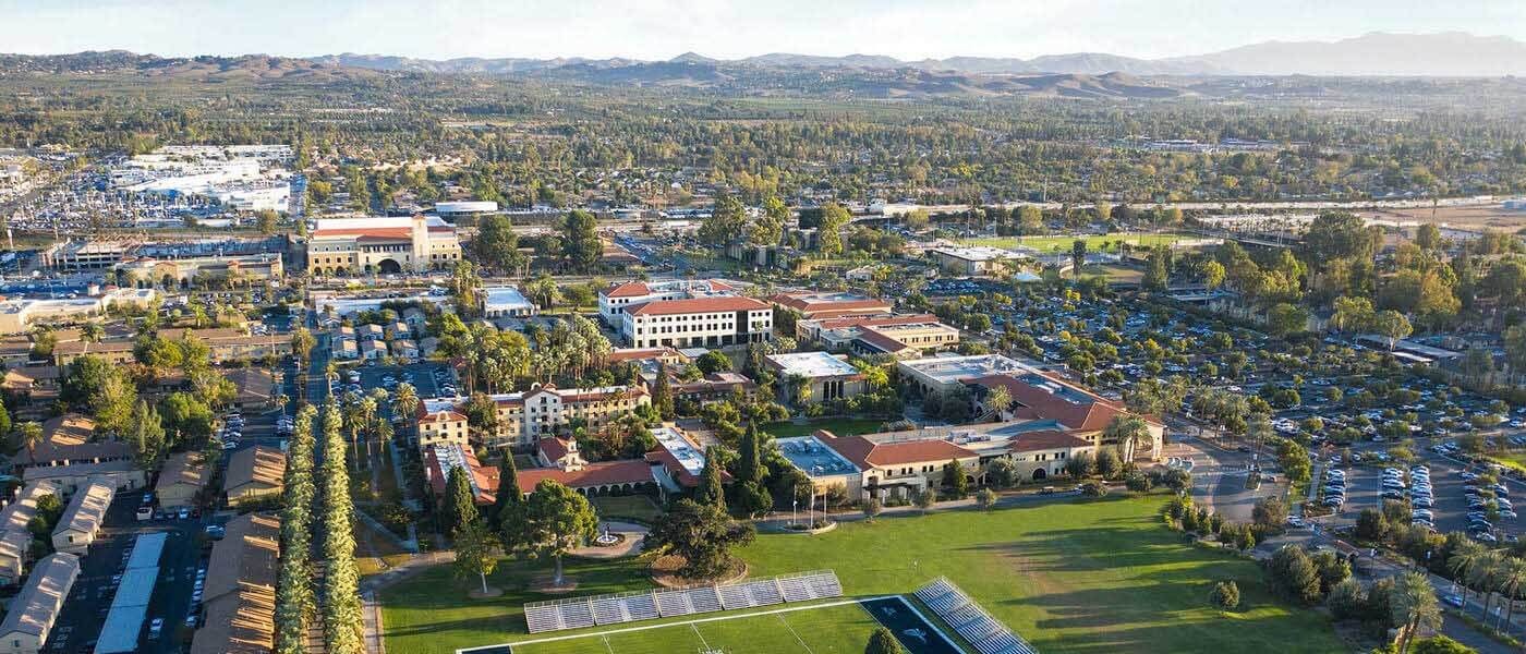 美国加州浸会大学校园俯视图