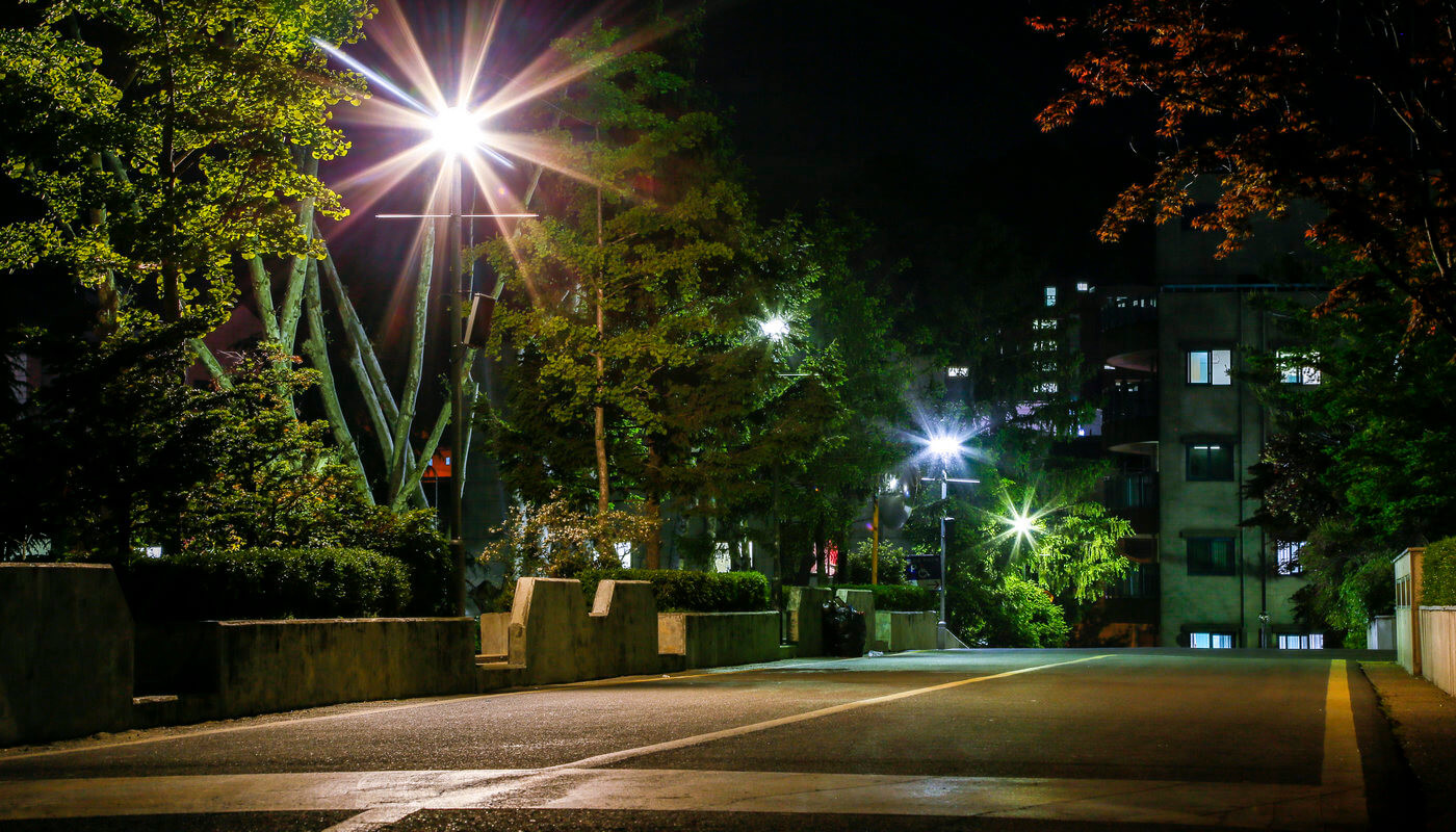 韩国又松大学夜景