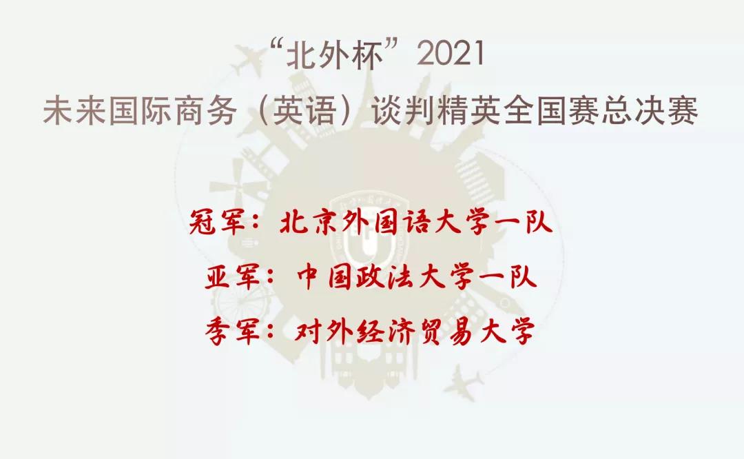 北京外国语大学“北外杯”2021未来国际商务（英语）谈判精英全国赛成功举办