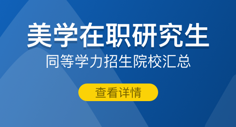 美学在职研究生同等学力招生院校汇总