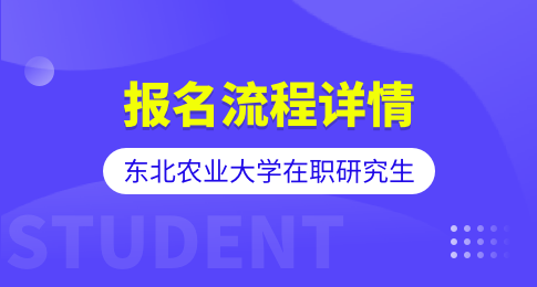 东北农业大学在职研究生报名流程是什么？