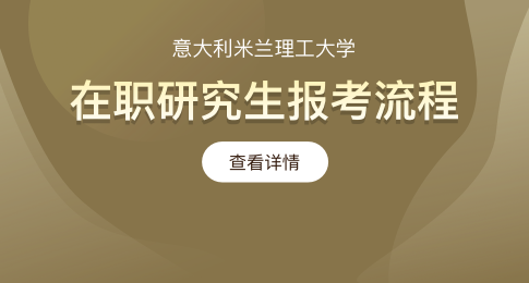 意大利米兰理工大学在职研究生流程有什么？