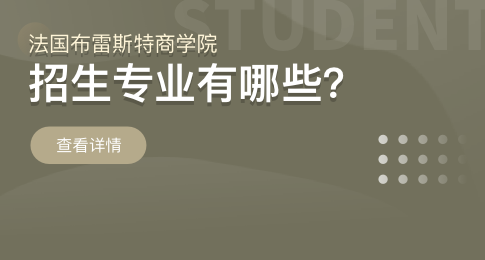 法国布雷斯特商学院在职研究生招生专业有哪些？