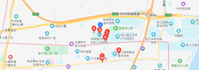 杭州电子科技大学在职研究生地图