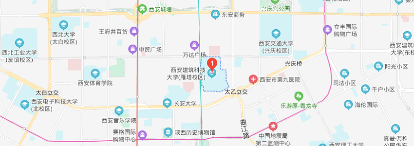 西安建筑科技大學(xué)在職研究生地圖