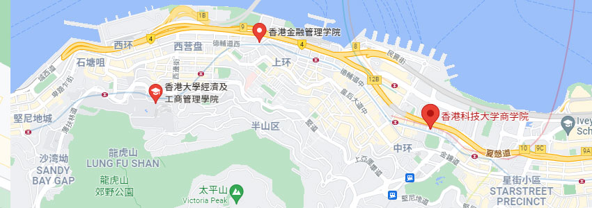 香港经贸管理学院在职研究生学校地图