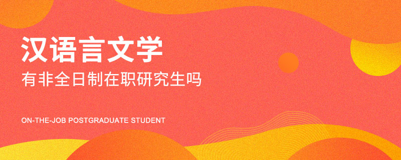 汉语言文学有非全日制在职研究生吗