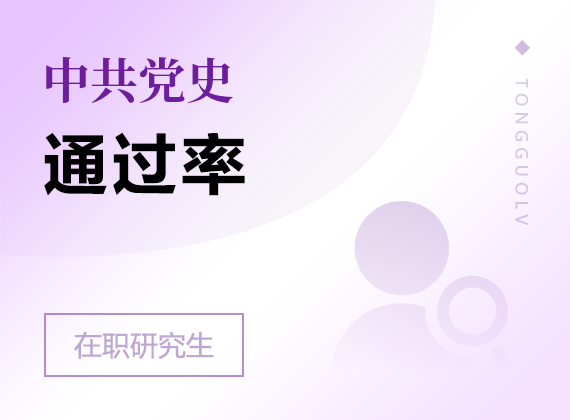 2025年中共黨史在職研究生通過率