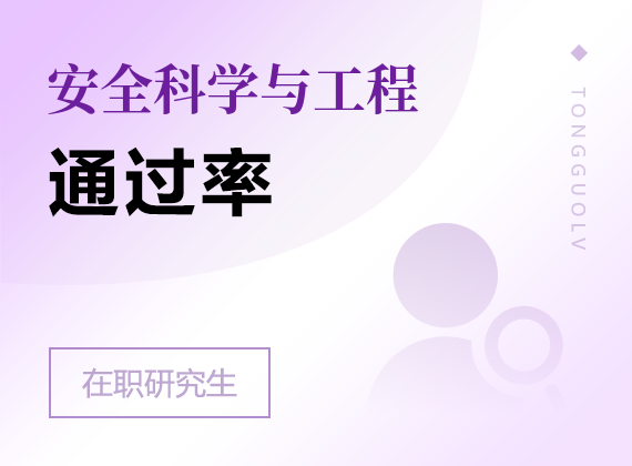 2025年安全科学与工程在职研究生通过率