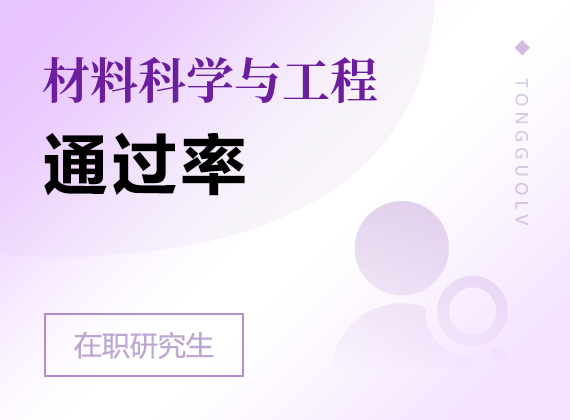 2025年材料科学与工程在职研究生通过率