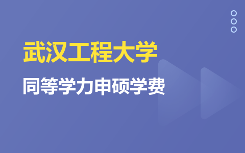 武漢工程大學同等學力申碩學費