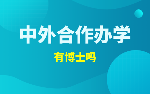 中外合作辦學(xué)博士有嗎？