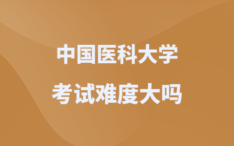 24年中国医科大学在职研究生考试难度大吗？