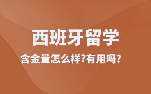 西班牙留学硕士含金量怎么样？有用吗？