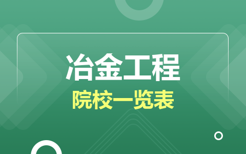 冶金工程同等學(xué)力在職研究生院校一覽表！