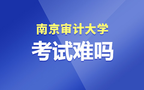 南京审计大学非全日制研究生考试难吗？