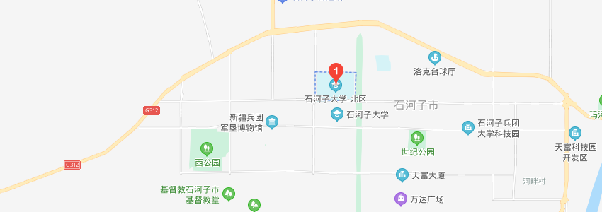 石河子大学学校地图