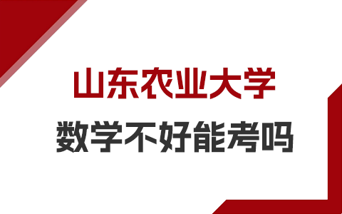 数学不好能考山东农业大学在职研究生吗？