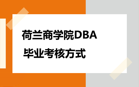 荷蘭商學院工商管理博士（DBA）畢業考核方式