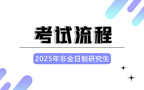 2025年非全日制研究生考试流程是怎样的？