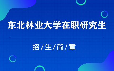 2025年东北林业大学在职研究生招生简章