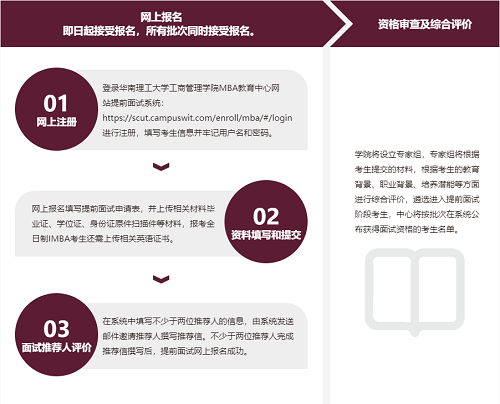 華南理工大學(xué)PMBA提前面試申請(qǐng)流程