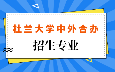 美国杜兰大学中外合作办学招生专业有哪些？