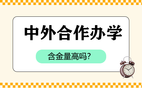 中外合作辦學(xué)含金量高嗎？