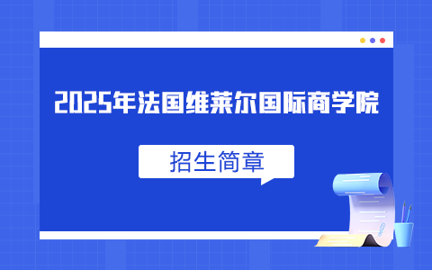 2025年法國維萊爾國際商學(xué)院招生簡章