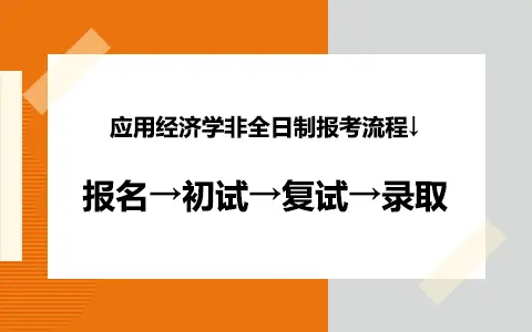 应用经济学(学硕)非全日制研究生报考流程是怎样的？
