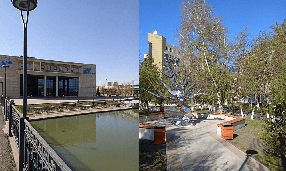 哈薩克斯坦歐亞國立大學校園風光