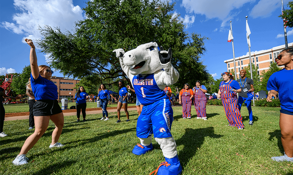 美國(guó)德克薩斯大學(xué)阿靈頓分?；顒?dòng)現(xiàn)場(chǎng)