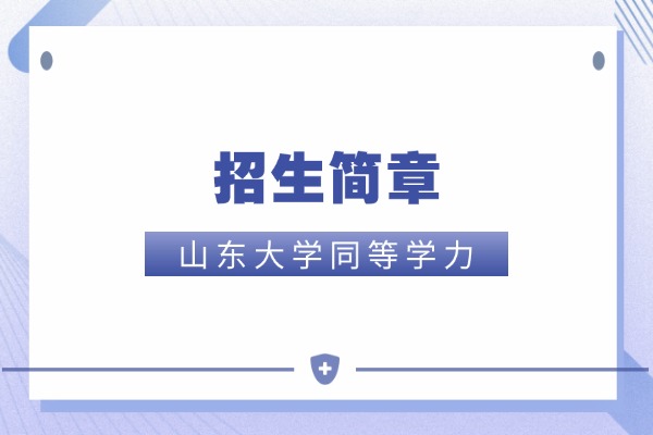 2026年山东大学同等学力申硕招生简章