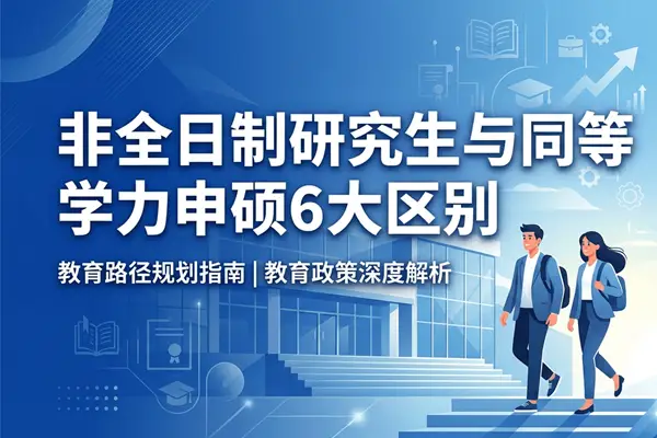 一文看懂！非全日制研究生与同等学力申硕6大区别