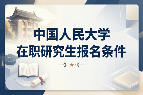 中国人民大学在职研究生报名条件