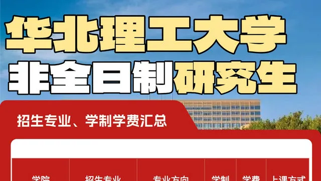 2027年华北理工大学非全日制研究生招生专业汇总